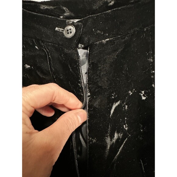 Vintage Nipon Coature 2 Piece Midi Skirt Suit Black Velour 4 Button Blazer - Picture 15 of 15